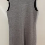 Thumbnail for Paraphrase long sleeveless jacket – grey and black – Size L / 14–40