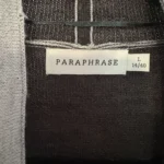 Thumbnail for Paraphrase long sleeveless jacket – grey and black – Size L / 14–40