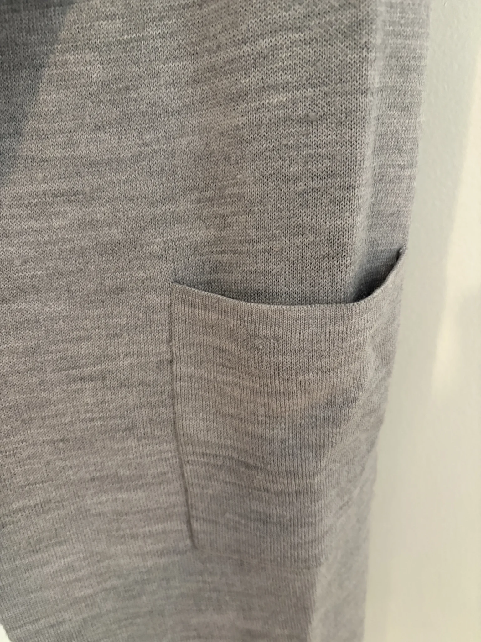 Image for Paraphrase long sleeveless jacket – grey and black – Size L / 14–40