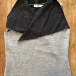 Thumbnail for Paraphrase long sleeveless jacket – grey and black – Size L / 14–40