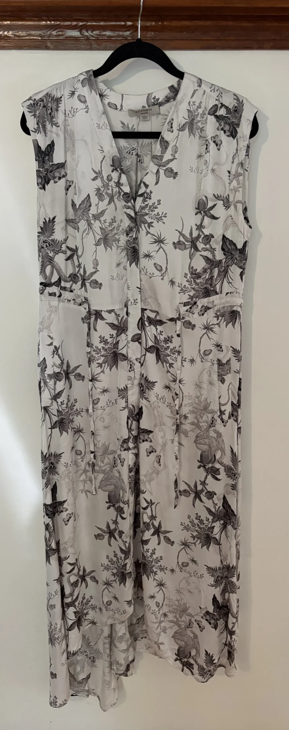 Robe longue AllSaints – imprimé botanique et serpents Allsaints seconde main