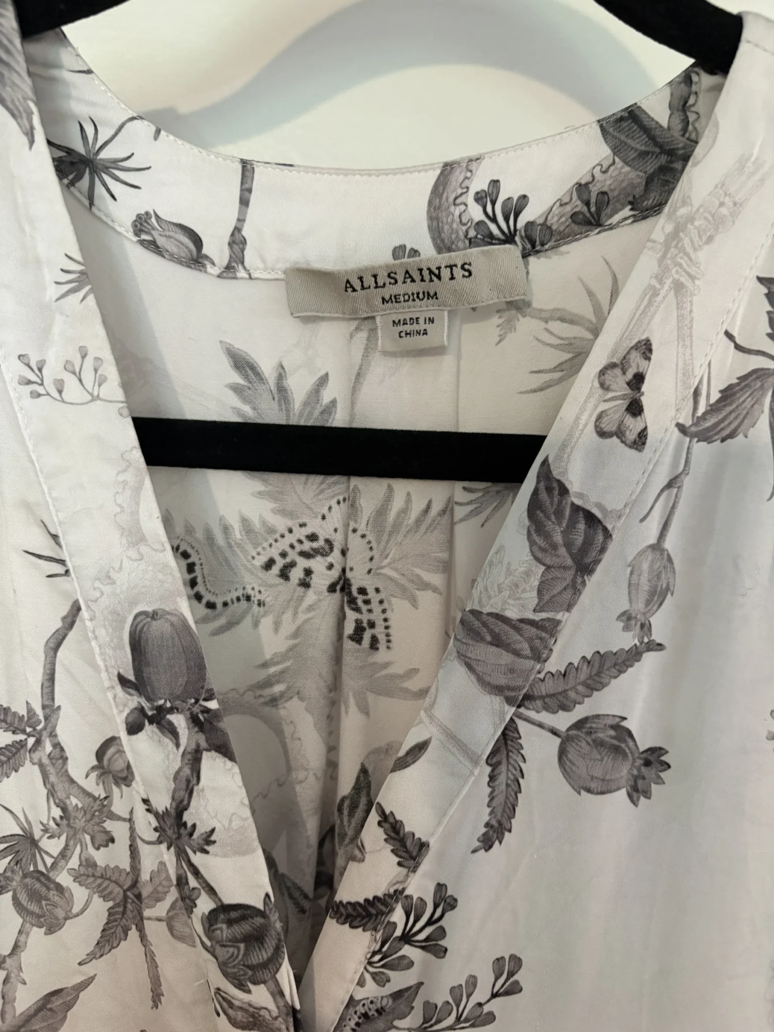 Image for AllSaints maxi dress – botanical and snake print