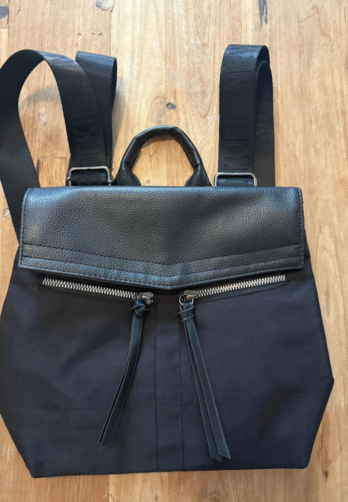 Featured image for Botkier New York rucksack – black – nylon with faux-leather trim