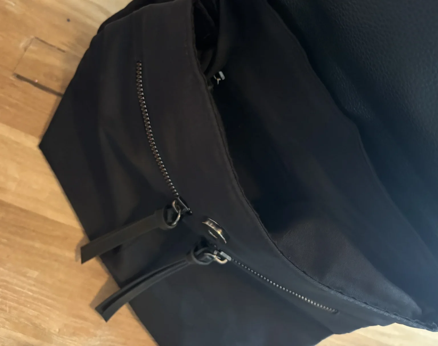 Image for Botkier New York rucksack – black – nylon with faux-leather trim