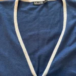 Thumbnail for Moffi blue and white zipped cardigan – Size M/M