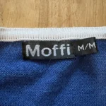Thumbnail for Moffi blue and white zipped cardigan – Size M/M