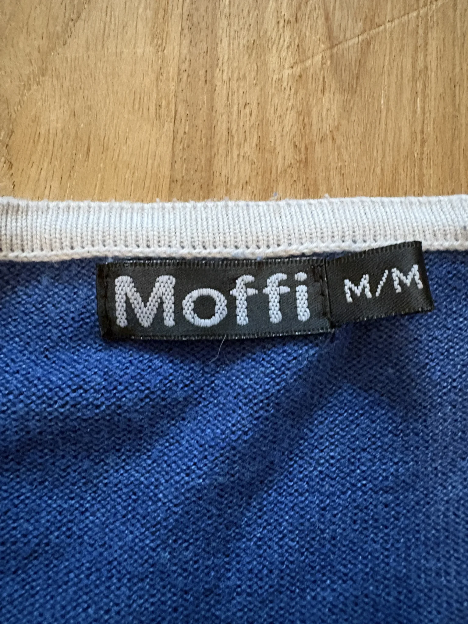 Image for Moffi blue and white zipped cardigan – Size M/M