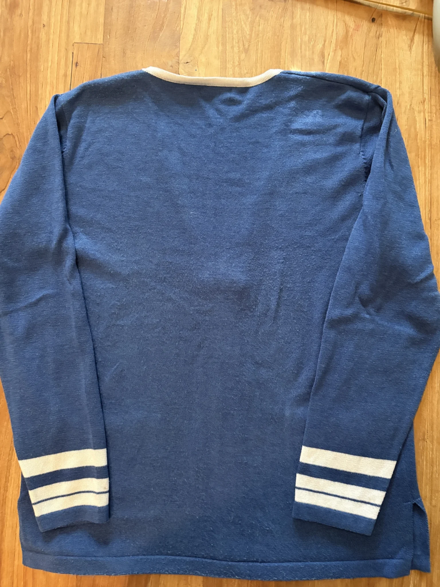 Image for Moffi blue and white zipped cardigan – Size M/M