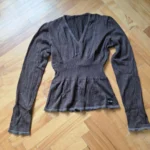 Featured thumbnail for JUST CAVALLI-Pull à col en V Marron
