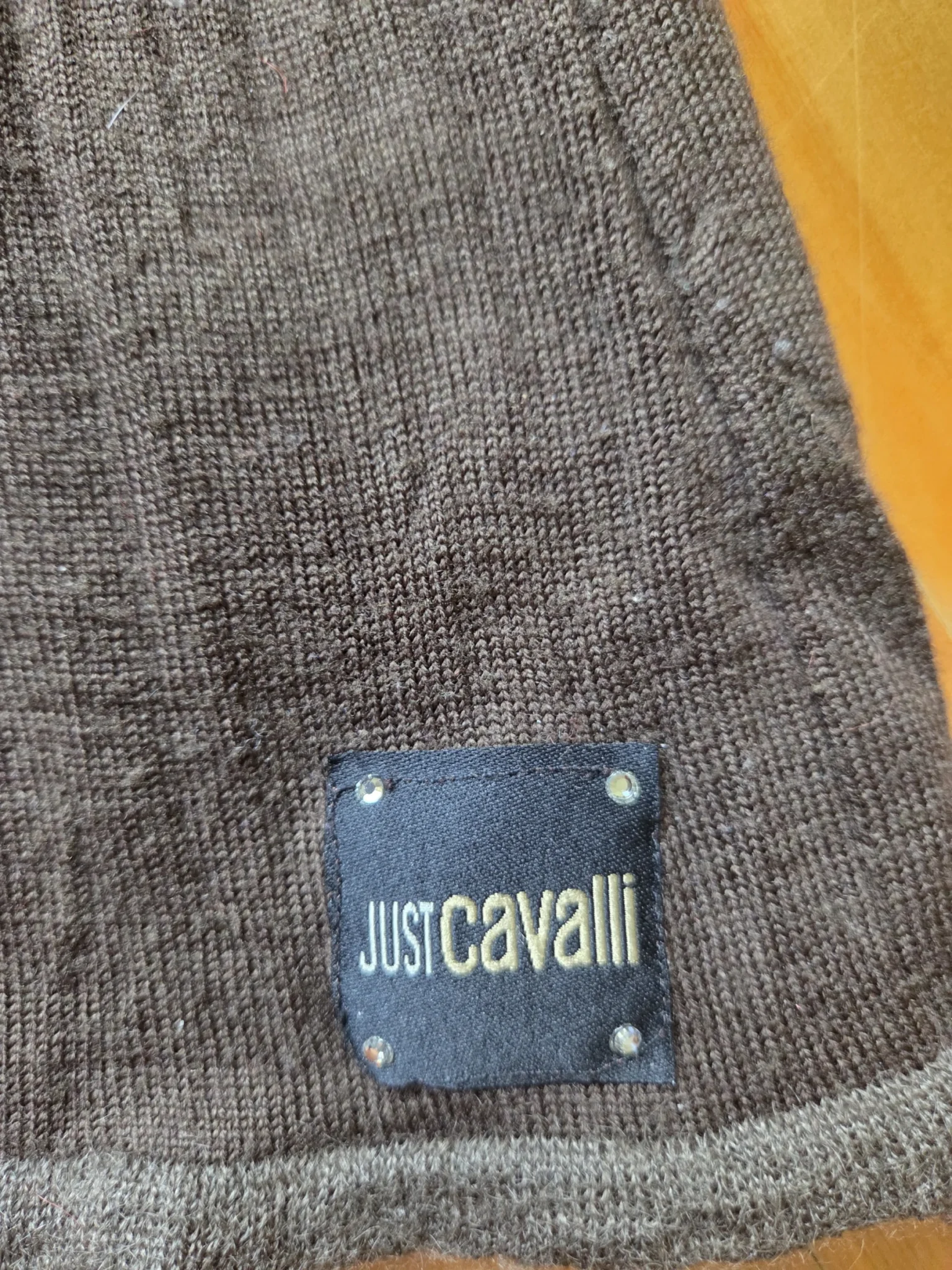 Image for JUST CAVALLI-Pull à col en V Marron