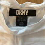 Thumbnail for White DKNY jumper with puff sleeves – Size XL