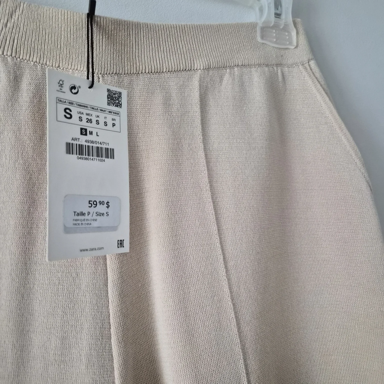 Image for Flared capri trousers