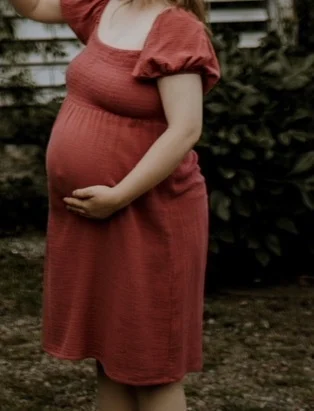 Image for Robe rose maternité