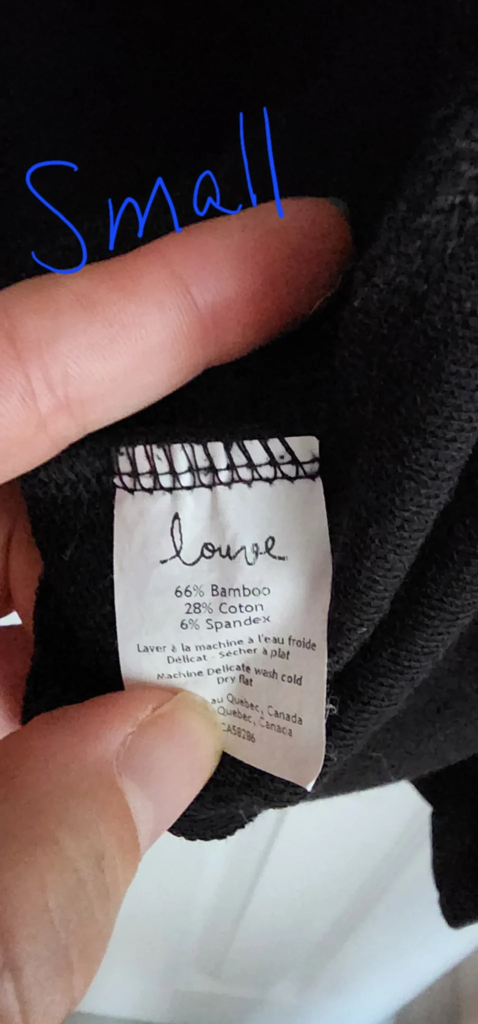 Image for Veste longue en bambou noire