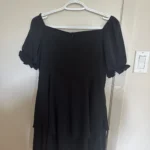 Thumbnail for Dress with slightly puffed sleeves