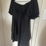 Thumbnail for Dress with slightly puffed sleeves