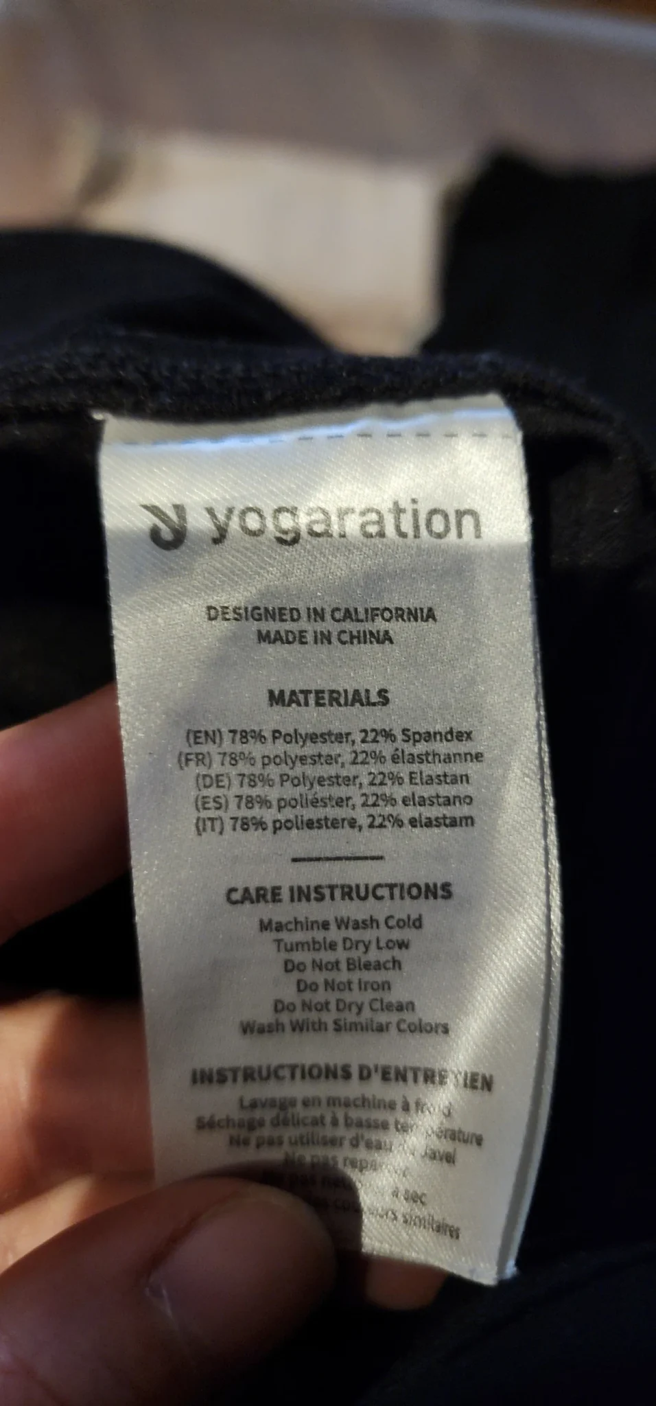 Image for Leggings noire avec poches sur le côté.