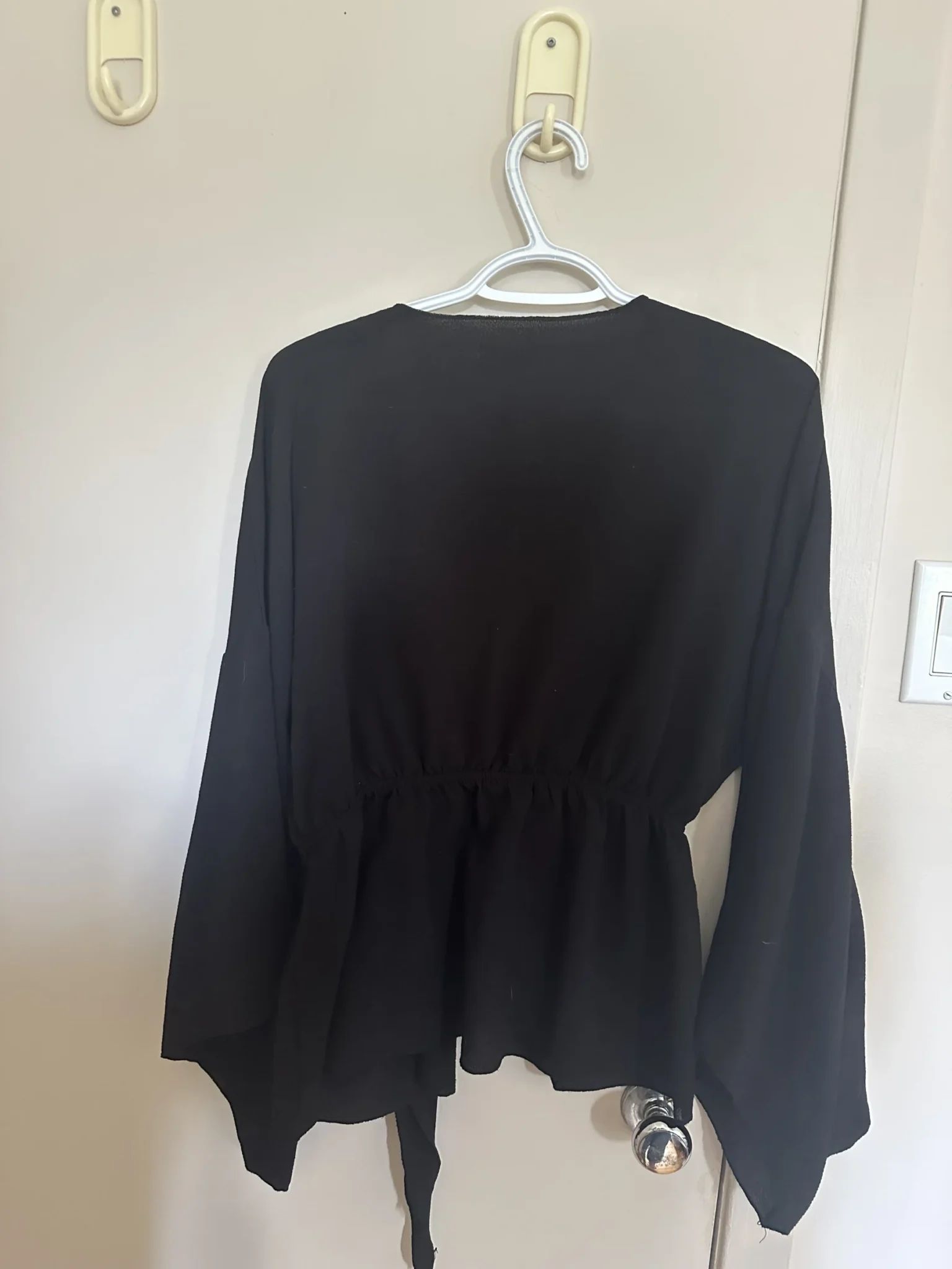 Image for Tie-front cardigan with flared sleeves