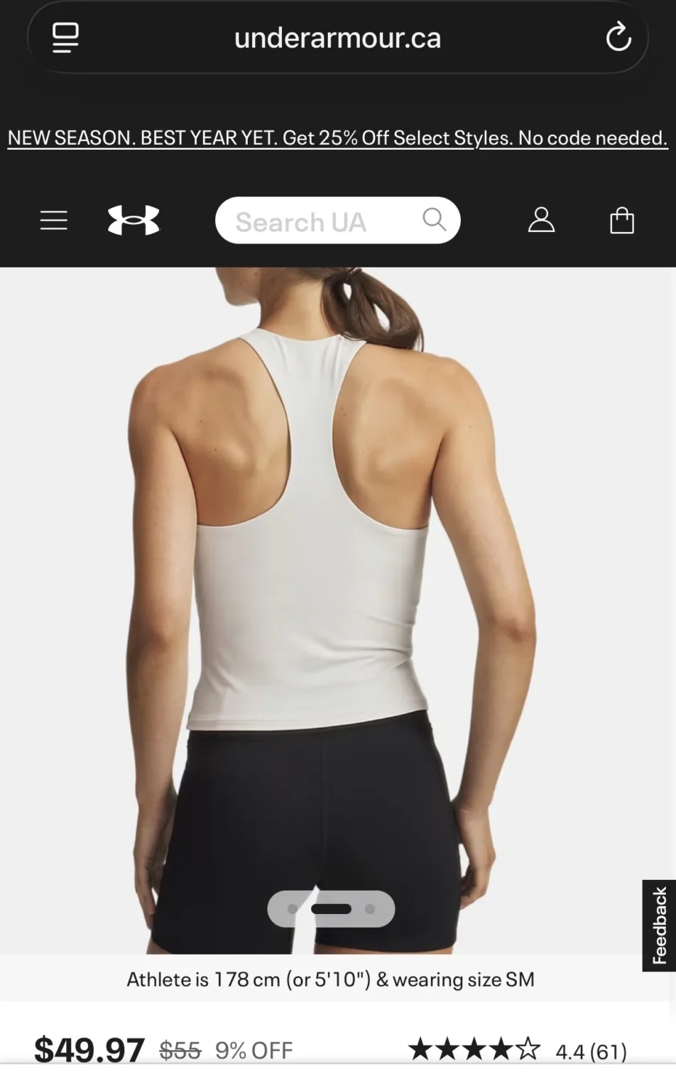 Image for Camisole Under Armour avec soutien intégré