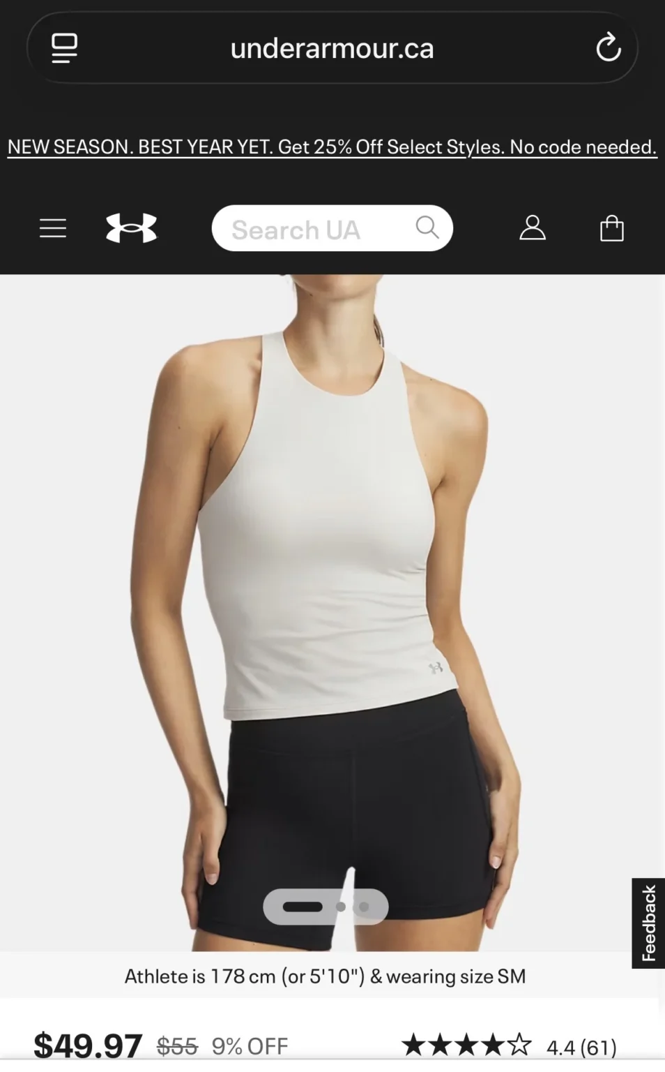 Image for Camisole Under Armour avec soutien intégré