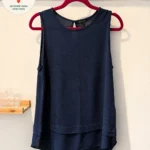Featured thumbnail for Banana Republic — Navy blue sleeveless top — M