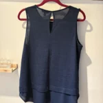 Thumbnail for Banana Republic — Navy blue sleeveless top — M