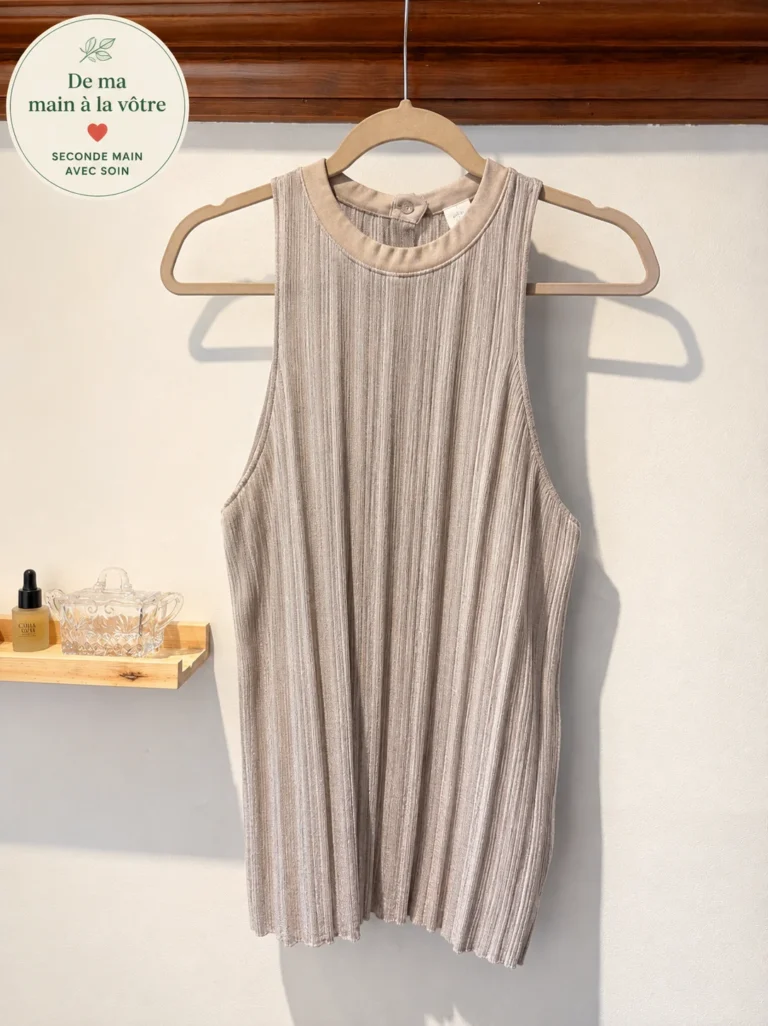 Featured image for COS — Cream-coloured pleated camisole — US size 6