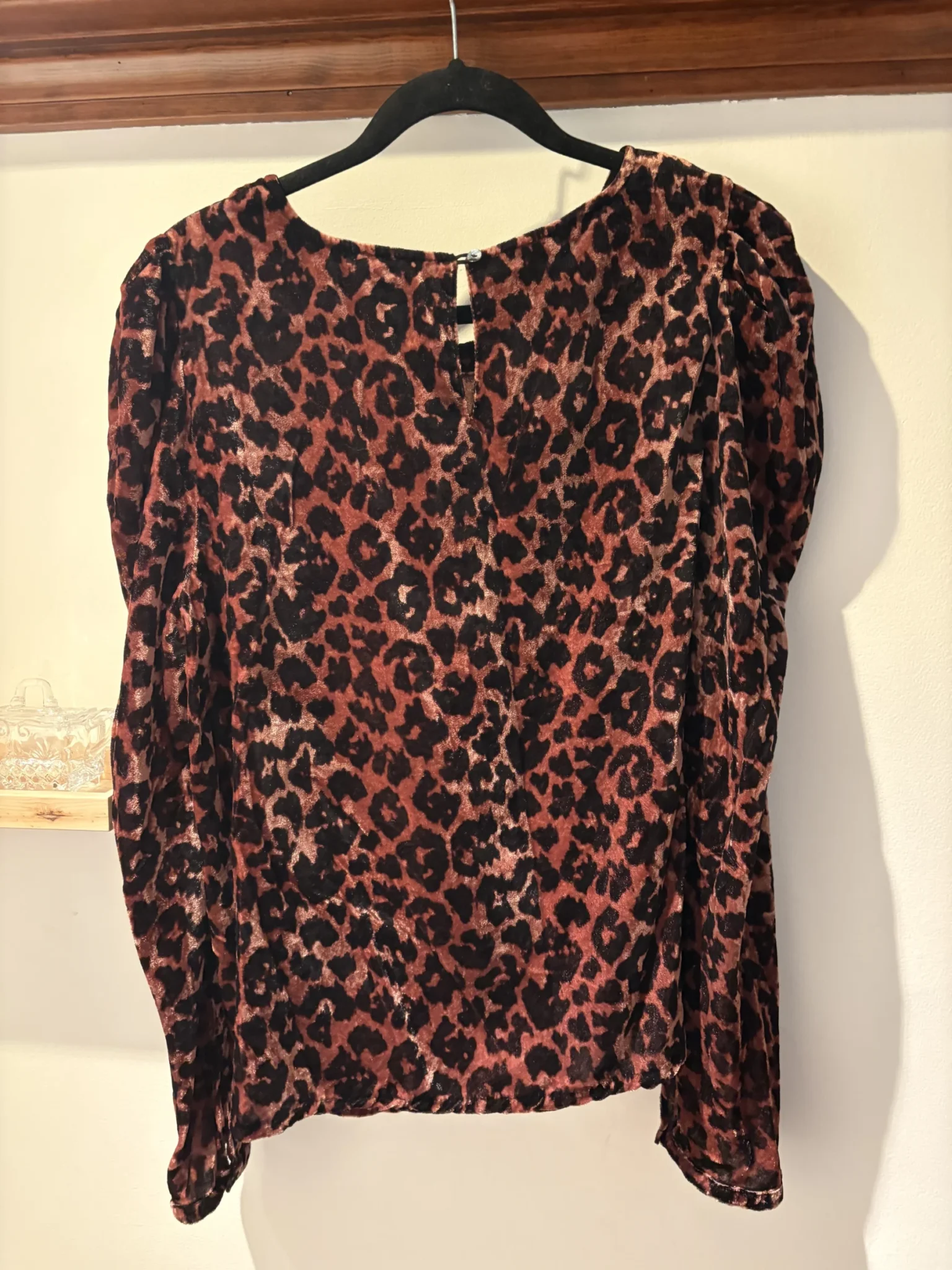 Image for Dolan Left Coast — Leopard-print velvet jumper — L