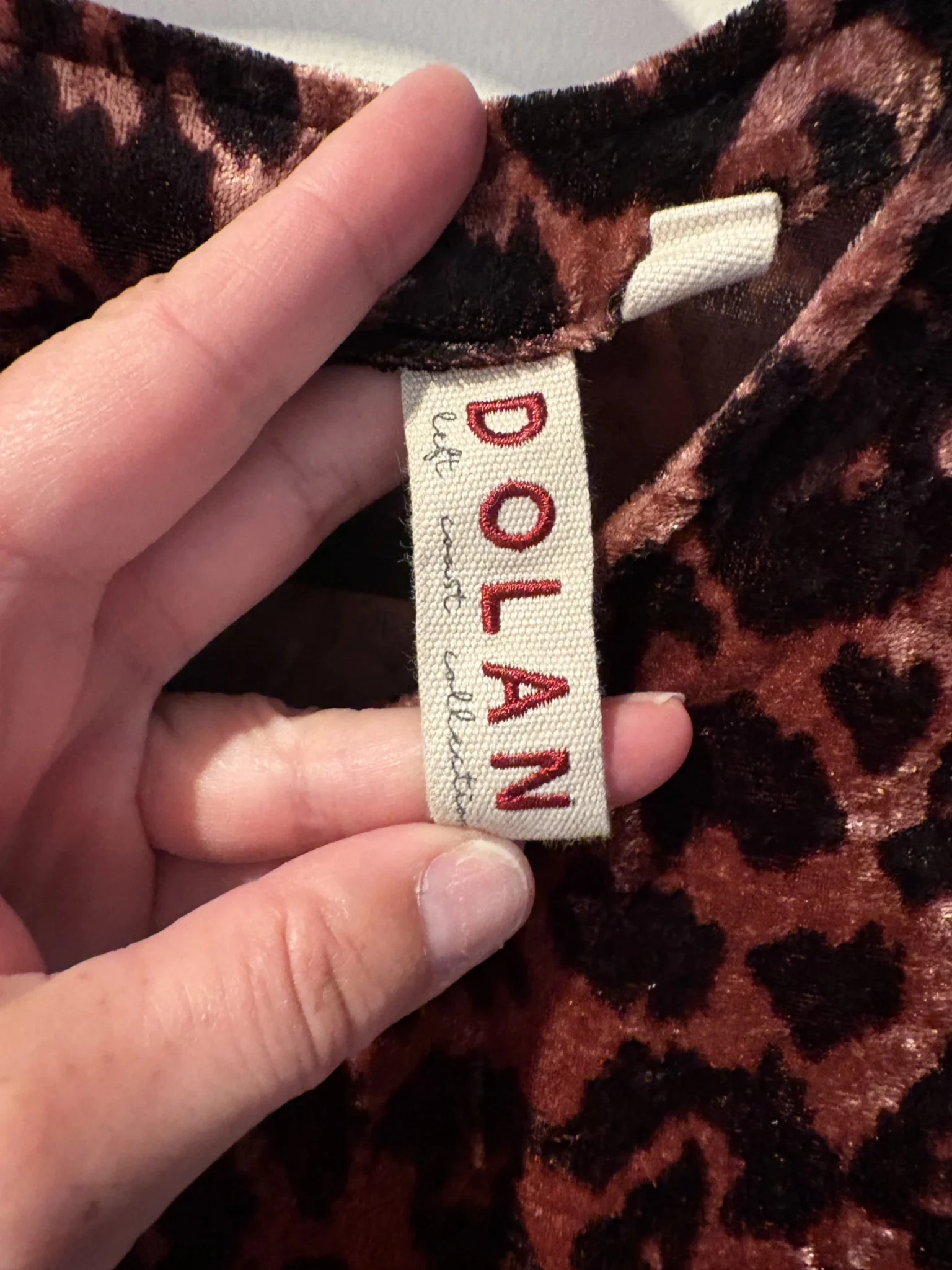 Image for Dolan Left Coast — Leopard-print velvet jumper — L