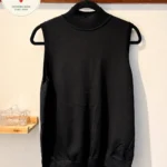 Featured thumbnail for Tristan — Black sleeveless top with a high neck — XL