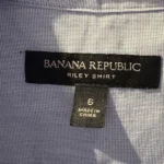 Thumbnail for Banana Republic — Pale blue Riley sleeveless blouse — Size 6