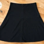 Featured thumbnail for Marie Claire Boutiques — Black suede-effect A-line skirt — S/S