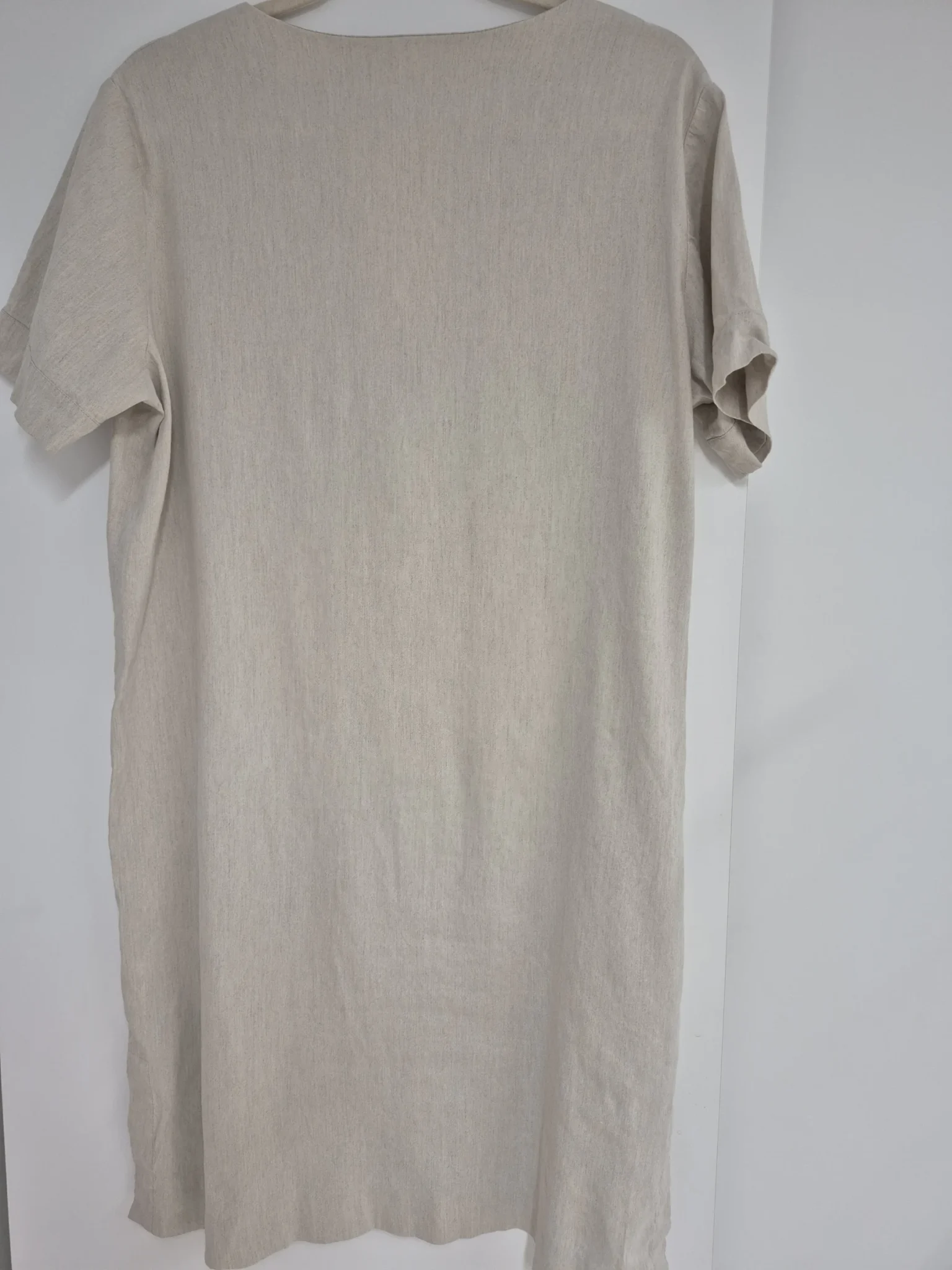 Image for Robe tunique Theory « Stretch Linen » beige – Taille Large