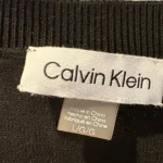 Thumbnail for Black Calvin Klein dress with sheer sleeves – size L