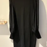 Thumbnail for Black Calvin Klein dress with sheer sleeves – size L