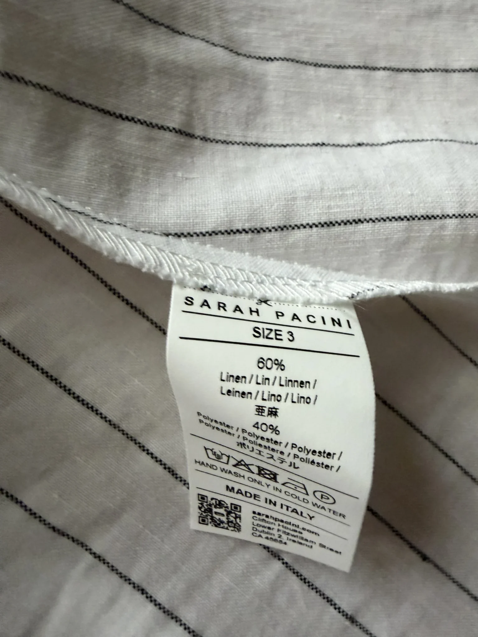 Image for Jupe en lin 100% SArah Pacini