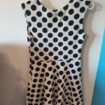Thumbnail for Robe à pois blanche et noire - Colori