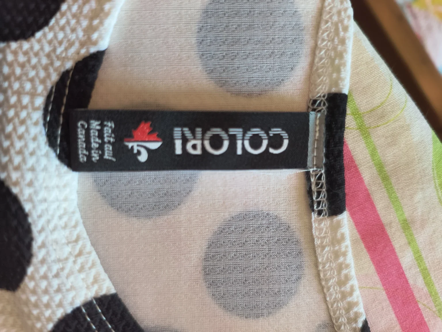 Image for Robe à pois blanche et noire - Colori