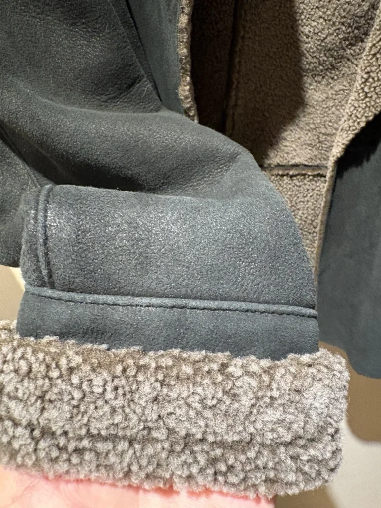 Image for Veste en mouton retourné / shearling véritable