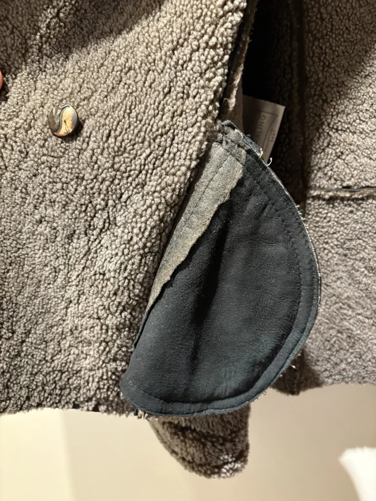 Image for Veste en mouton retourné / shearling véritable