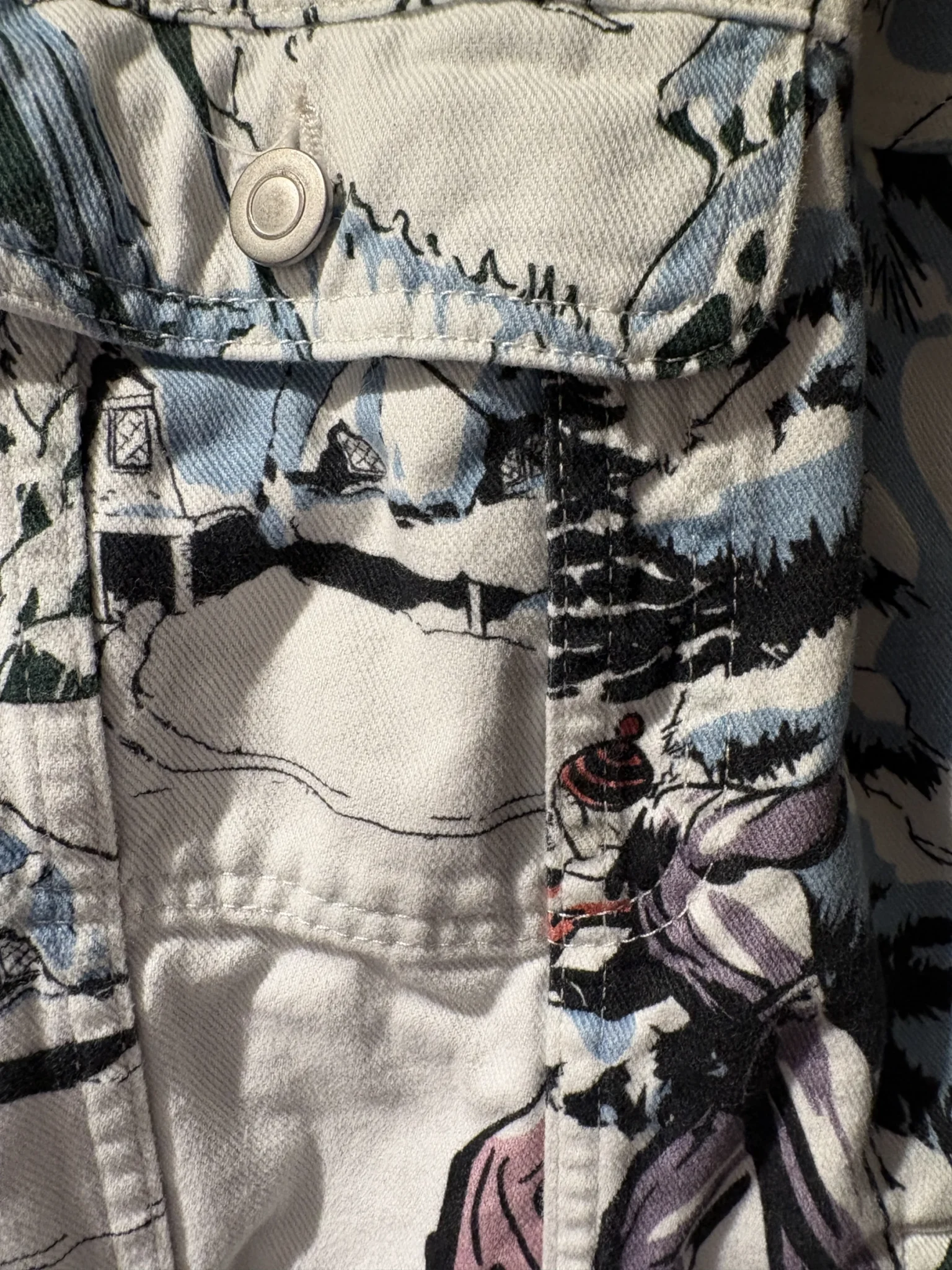 Image for Veste ASOS DESIGN à imprimé ski rétro