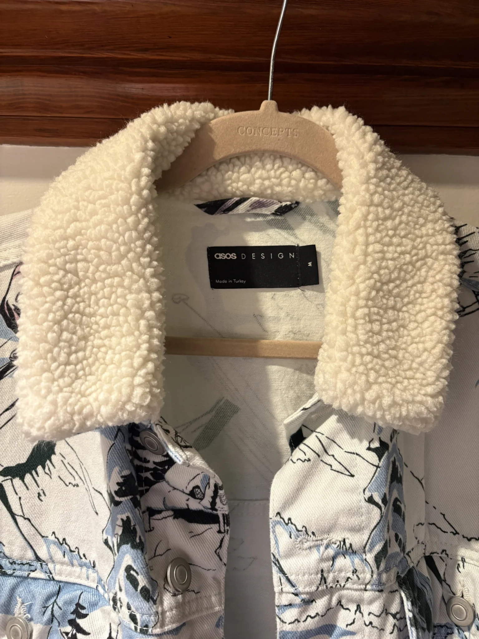 Image for Veste ASOS DESIGN à imprimé ski rétro