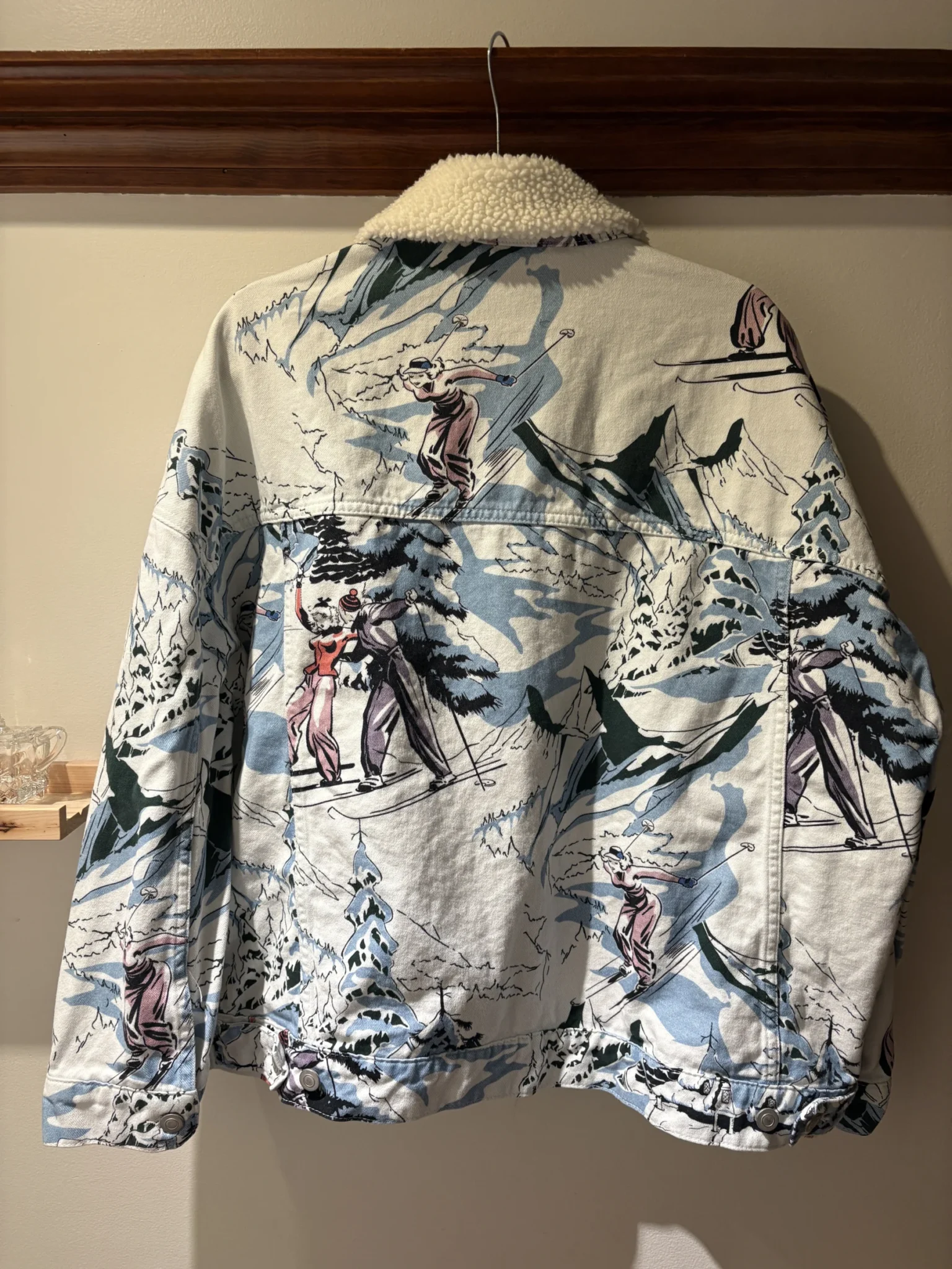Image for Veste ASOS DESIGN à imprimé ski rétro