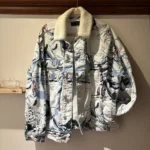 Thumbnail for Veste ASOS DESIGN à imprimé ski rétro
