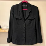 Featured thumbnail for Blazer vintage Louis Féraud – noir – taille US 12 / EU