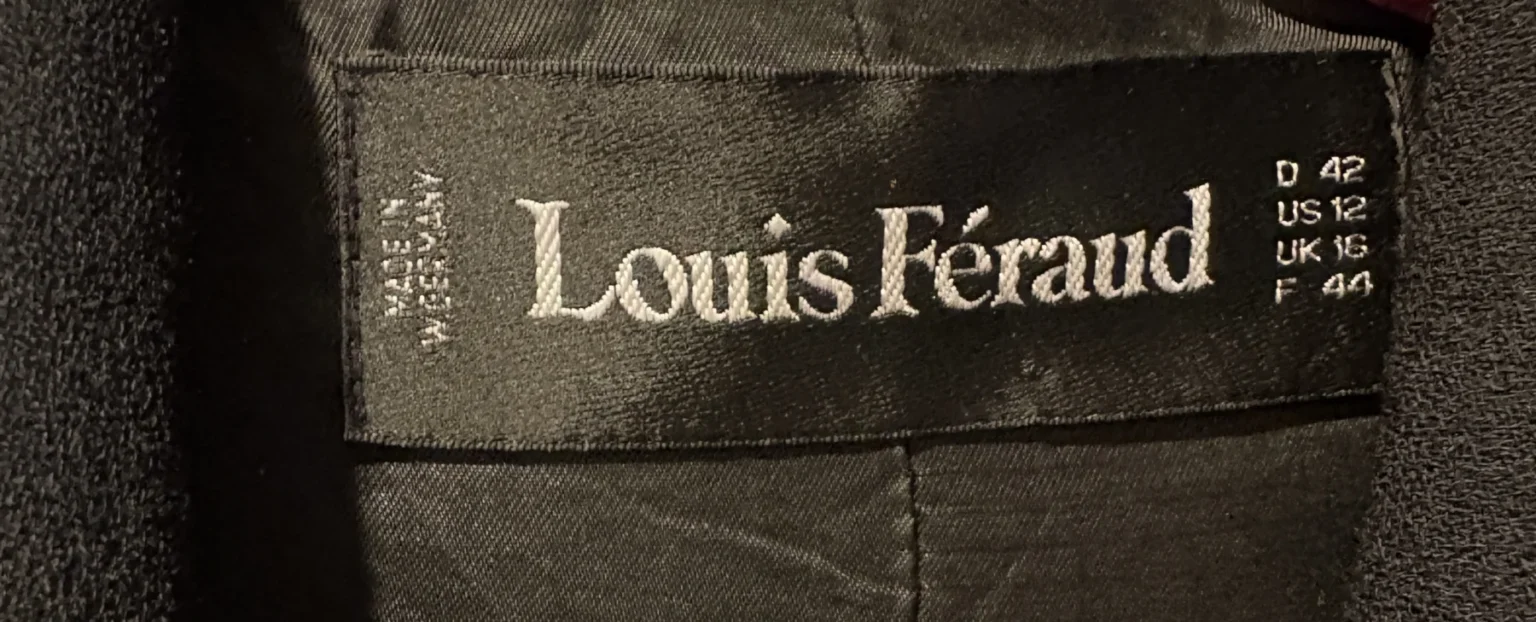 Image for Blazer vintage Louis Féraud – noir – taille US 12 / EU