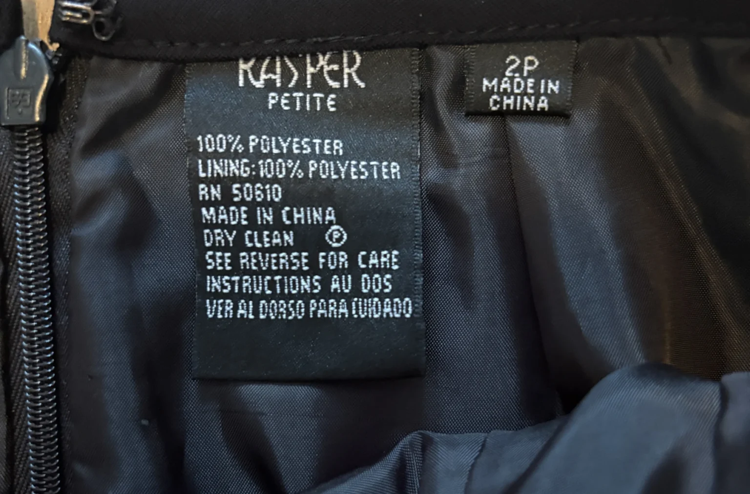 Image for Jupe crayon noire Kasper Petite – taille 2P