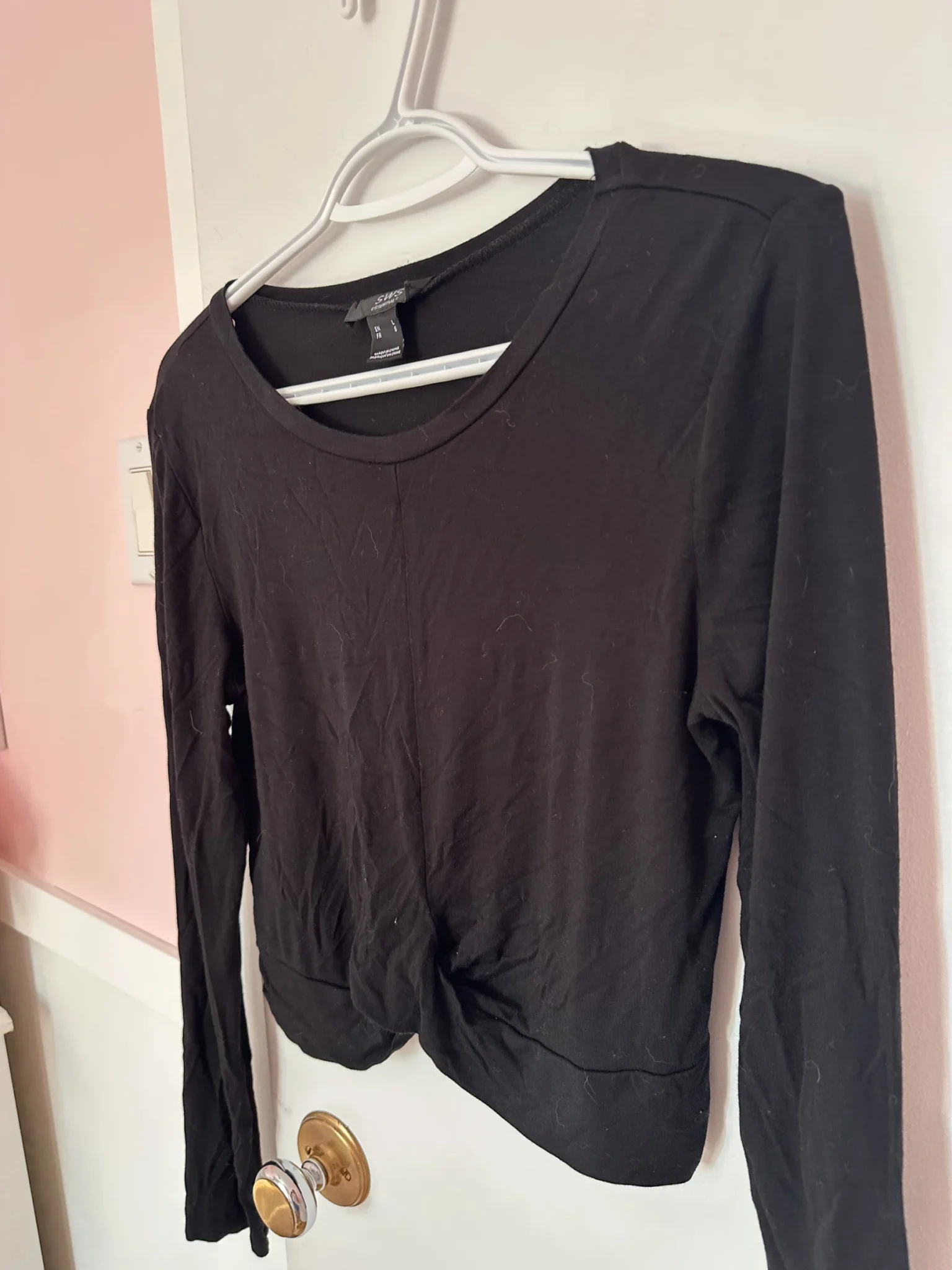 Image for Long-sleeved crop top