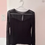 Featured thumbnail for Sweater with sleeves and a sheer top
