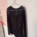 Thumbnail for Sweater with sleeves and a sheer top